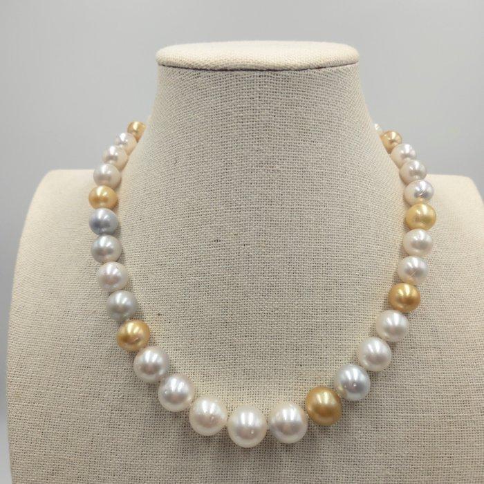 Zonder Minimumprijs - Halsketting Zilver Parel - Zuidzee, Bijoux, Sacs & Beauté, Colliers