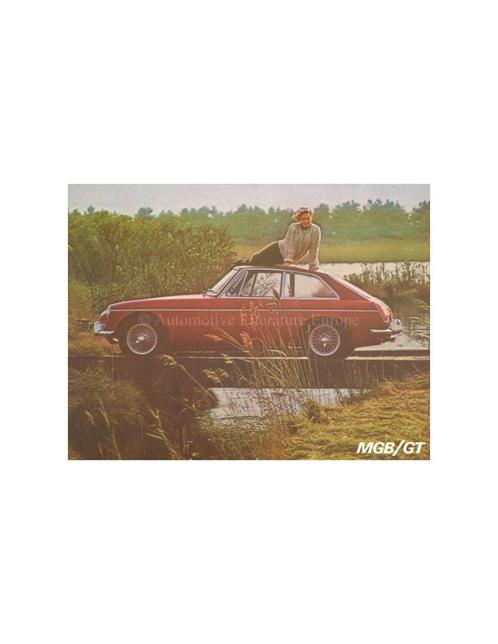 1966 MG MGB GT LEAFLET ENGELS, Boeken, Auto's | Folders en Tijdschriften