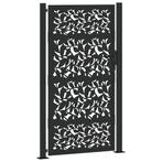Zwarte Stalen Poort 105x180 | Retour Deal 46% Korting, Met poort, Verzenden, Nieuw, Tuinhek