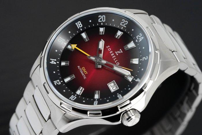Zorbello - G1 GMT LumiNova Red - ZBAF007 - NO RESERVE PRICE, Handtassen en Accessoires, Horloges | Heren