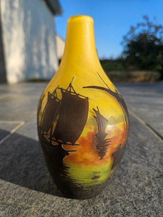 Daum - Vaas - Glas, Antiek en Kunst, Antiek | Glaswerk en Kristal