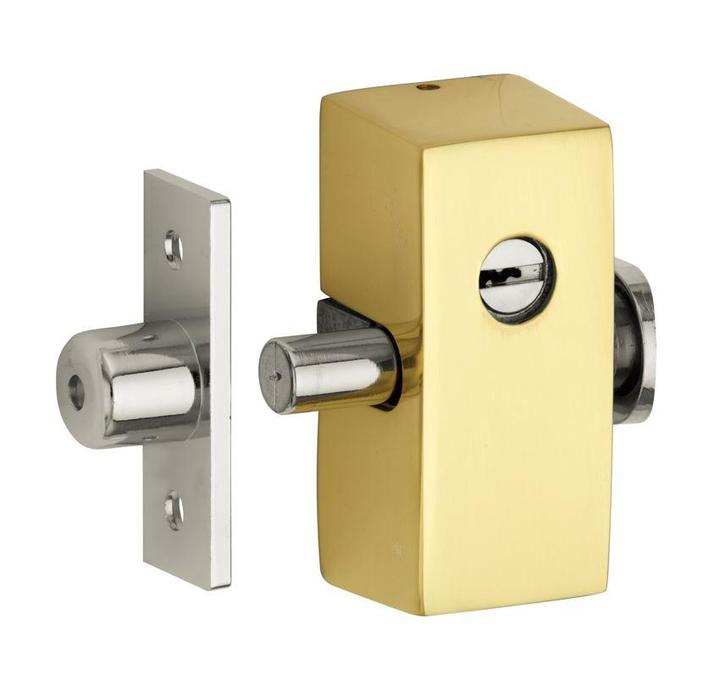 Bijzetslot Elegant buiten draaiend messing ongelakt, Doe-het-zelf en Bouw, Hang- en Sluitwerk, Klink of Kruk, Nieuw, Overige materialen