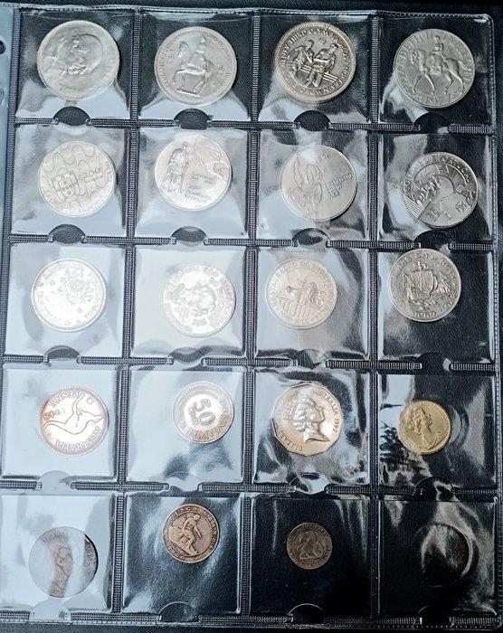 Wereld. Lot van 105 stuks 17de tot 21ste eeuw (Zonder, Postzegels en Munten, Munten | Europa | Niet-Euromunten