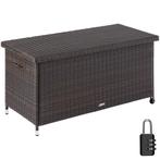 tectake Wicker opbergbox Kiruna met kunststof gaas, 120x55x6, Tuin en Terras, Verzenden, Nieuw