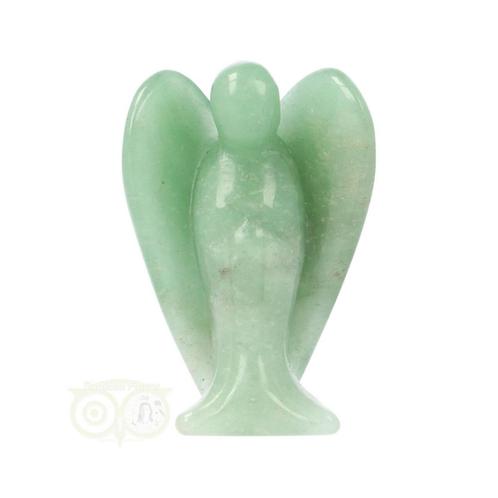 Groene Aventurijn Engel ± 5 cm Nr 16 - 36 gram, Handtassen en Accessoires, Edelstenen, Nieuw, Verzenden