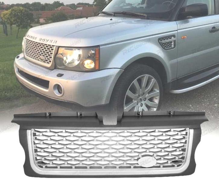 CALANDRE RANGE ROVER SPORT 05-09 LOOK AUTOBIOGRAPHY SILVER E, Auto-onderdelen, Carrosserie, Verzenden