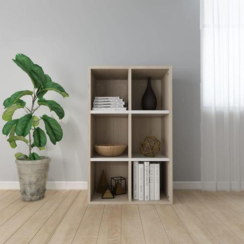 vidaXL Boekenkast/dressoir 66x30x98 cm bewerkt hout wit, Huis en Inrichting, Kasten | Boekenkasten, Nieuw, Verzenden