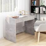 vidaXL Bureau 101x50x76,5 cm bewerkt hout betongrijs, Huis en Inrichting, Verzenden, Nieuw