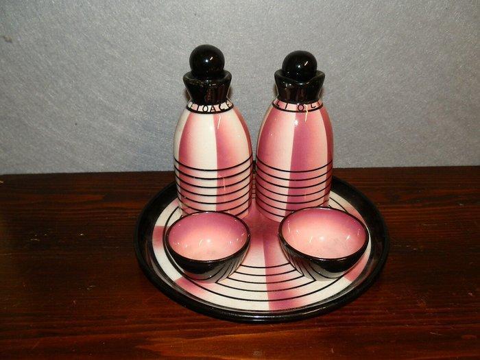 Rometti - Olie-en-azijnstelletje - Keramiek - Futurista, Antiquités & Art, Art | Objets design