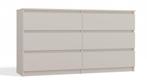 Ladekast creme 140 cm  6 lades Creme (Slaapkamer), 5 laden of meer, Verzenden, Nieuw, Overige houtsoorten
