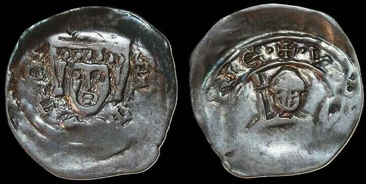 1202-1256 Kaernten St Veit Bernhard Ii Pfennig Nd Cna Cb 12a, Postzegels en Munten, Munten | Europa | Niet-Euromunten, België