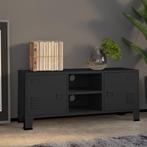vidaXL Tv-meubel industrieel 105x35x42 cm metaal zwart, Nieuw, Verzenden