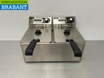 Acier inoxydable HCB Friteuse double 2 x 9 litres 230V, Verzenden
