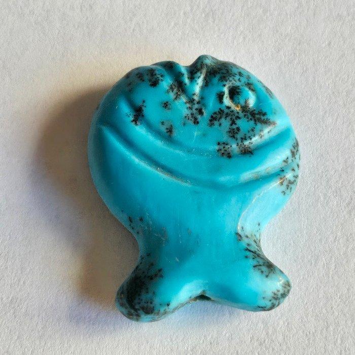 Centraal-Aziatische kuststammen Lazuriet XXS Fish Bead, Antiek en Kunst, Antiek | Overige Antiek