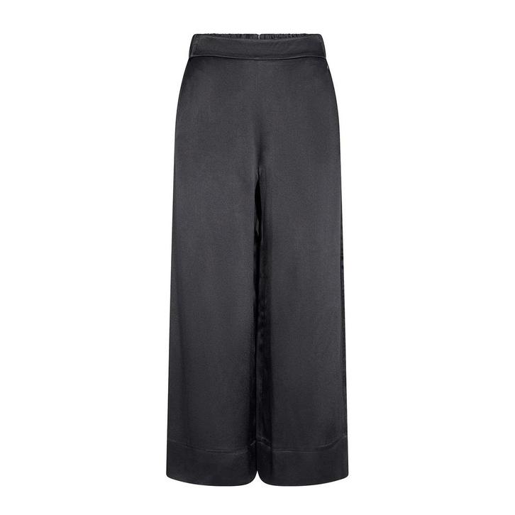 Mos Mosh • zwarte satijnen pantalon Edi • 38, Kleding | Dames, Broeken en Pantalons, Zwart, Nieuw, Maat 38/40 (M), Verzenden
