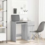 vidaXL Bureau 86x49x76 cm spaanplaat grijs sonoma, Huis en Inrichting, Verzenden, Nieuw