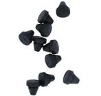 10 Aanslagdopjes voor deurkozijnen 11X1X6X3,5 Vlak zwart, Klink of Kruk