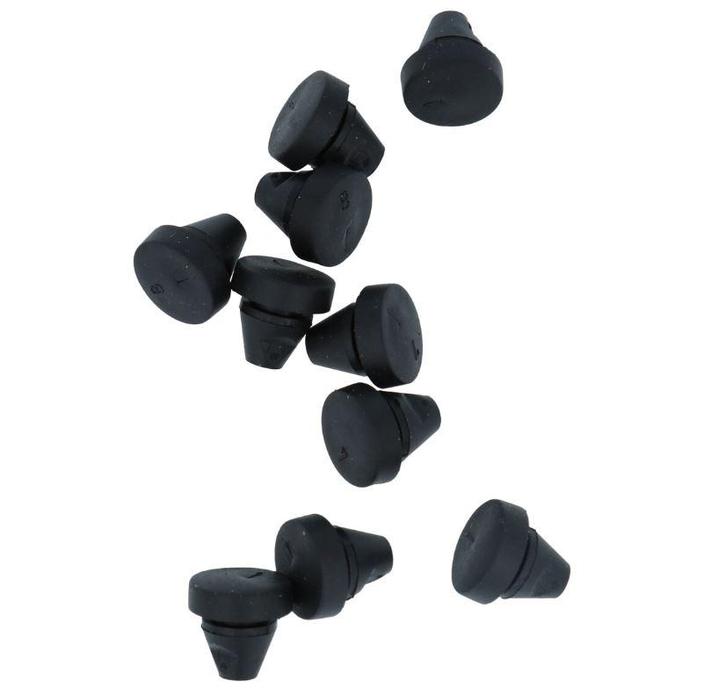 10 Aanslagdopjes voor deurkozijnen 11X1X6X3,5 Vlak zwart, Bricolage & Construction, Serrurerie de bâtiment & Dispositif de fermeture