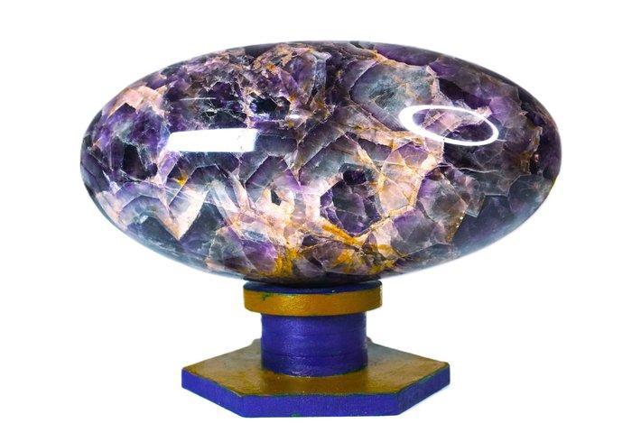 Snijwerk, Shiva Lingam - 18.5 cm - Natuurlijk Auralite-23, Verzamelen, Mineralen en Fossielen
