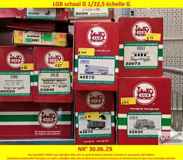 LGB à vendre. Locomotives, wagons, rails, ponts, décor beschikbaar voor biedingen
