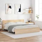 vidaXL Bedframe met hoofdeinde sonoma eikenkleur 180x200 cm, Huis en Inrichting, Slaapkamer | Bedden, Verzenden, Nieuw