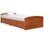 Grenen Bedframe 90x200 | OP = OP | 55% Voordeel Nu!, Huis en Inrichting, Eenpersoons, Bruin, Verzenden, Nieuw
