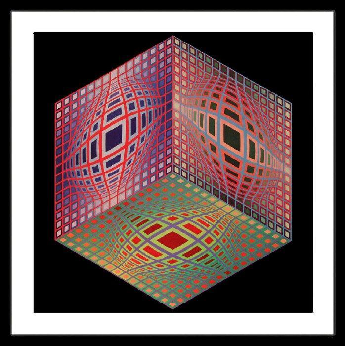 Victor Vasarely (1906-1997) - TEST-2, Antiek en Kunst, Antiek | Overige Antiek