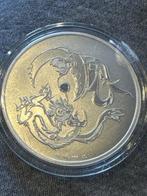 wereld. Silver medal Dragon , 1 Oz (.999) (Zonder