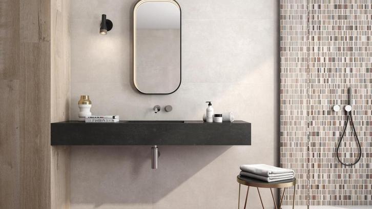 Omnia Beige 90x90 MAT Vloertegel en Wandtegel / Woonkamer /, Bricolage & Construction, Dalles & Carrelages, Enlèvement ou Envoi