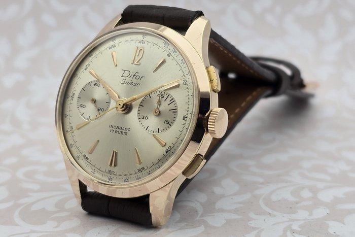Chronographe Suisse - Difor Suisse - Cal. Landeron 248 -, Handtassen en Accessoires, Horloges | Heren