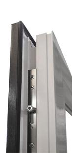 Deur antraciet 3/4 glas Basic Plus b98 x h204 cm R, Doe-het-zelf en Bouw, 80 tot 100 cm, Nieuw, Ophalen of Verzenden, Buitendeur