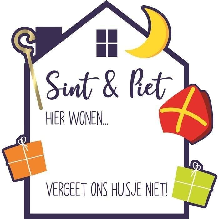 Sinterklaas Raambord Beschrijfbaar 50cm, Hobby en Vrije tijd, Feestartikelen, Nieuw, Verzenden