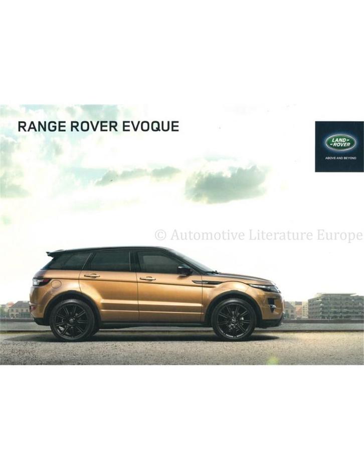 2013 RANGE ROVER EVOQUE BROCHURE NEDERLANDS, Livres, Autos | Brochures & Magazines