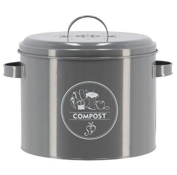 NIEUW - Keukenafval compostemmer 6,3 L antraciet, Verzenden