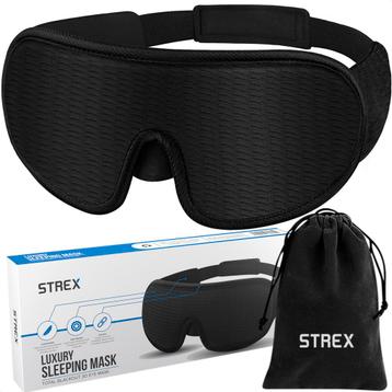 Strex Luxe Slaapmasker - 3D Ergonomisch - 100% Verduisterend beschikbaar voor biedingen