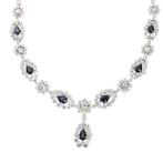 Halsketting - 18 karaat Witgoud Diamant (Natuurlijk) -, Nieuw