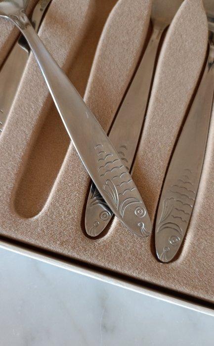 WMF - Visbestekset voor 6 personen (12) - Staal - Vorm in de, Antiek en Kunst, Antiek | Meubels | Tafels