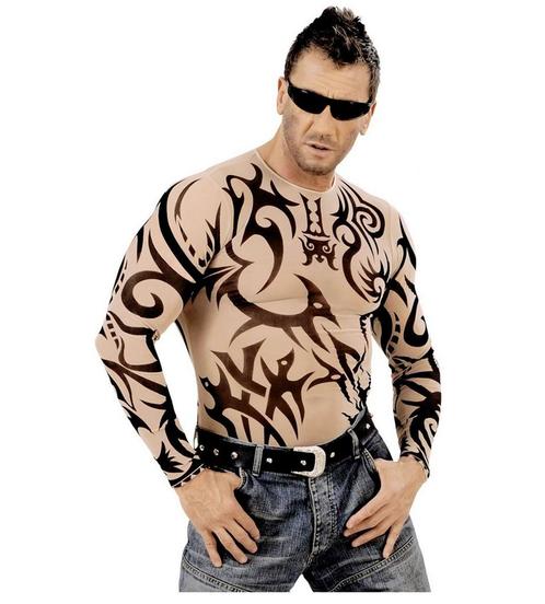 Shirt Tattoo Doorns, Kleding | Heren, Carnavalskleding en Feestkleding, Nieuw, Verzenden