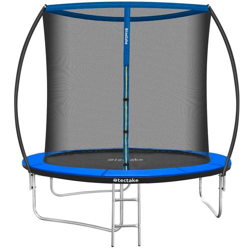 tectake Trampoline Jumpy met veiligheidsnet - 244 cm, Kinderen en Baby's, Speelgoed | Buiten | Trampolines, Verzenden