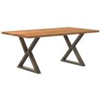vidaXL Eettafel rechthoekig 180x100x74 cm massief eikenhout, Huis en Inrichting, Verzenden, Nieuw