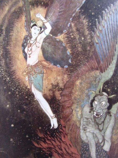 Edmond Dulac - La Princesse Badourah - 1914, Antiek en Kunst, Antiek | Boeken en Manuscripten