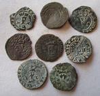 Spanje. Reyes Catolicos ( 1474-1504 ). blancas . Lote de 8
