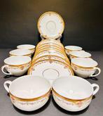 Limoges C.C. – French Porcelain Tea Set for 8 – Rich Gilt &, Antiek en Kunst