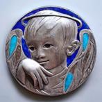 Ottaviani - Reliëf, Angelo Custode - 12 cm - Emaille,