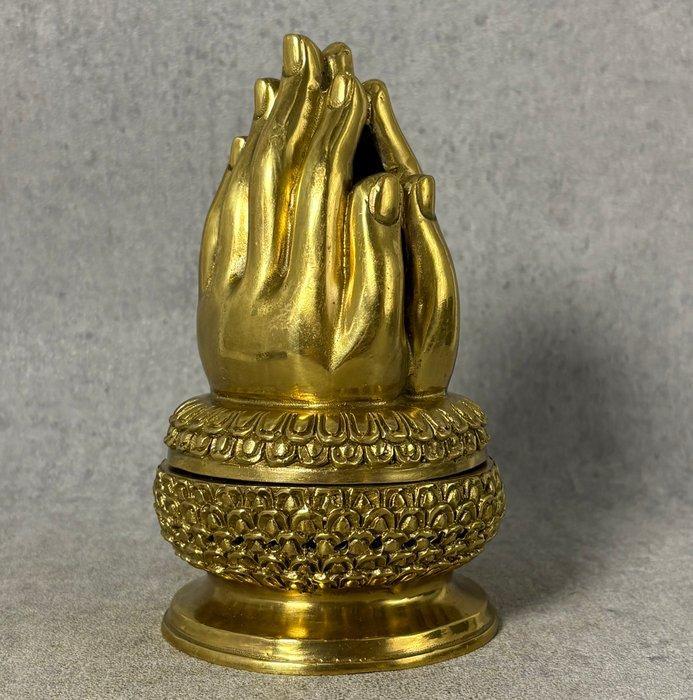 Tibetaanse bronzen wierookbrander met een kenmerkend, Antiek en Kunst, Antiek | Overige Antiek