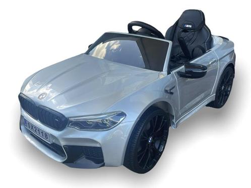 BMW M5, Leder zitje, Rubberen banden, Kinder Accu Auto!, Kinderen en Baby's, Speelgoed | Buiten | Accuvoertuigen, Ophalen of Verzenden