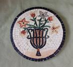 Vintage Mozaïek - 1980-1990 - Mozaïek met bloemen, Antiek en Kunst