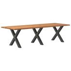 vidaXL Eettafel rechthoekig 280x100x74 cm massief eikenhout, Huis en Inrichting, Tafels | Eettafels, Verzenden, Nieuw