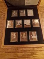 Pays-Bas. Europese Royals zilveren Postzegels met diamant.