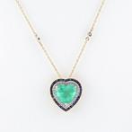[Lotus Certified] - (Emerald) 5.31 Cts - (Sapphire) 0.87 Cts, Bijoux, Sacs & Beauté, Bijoux anciens